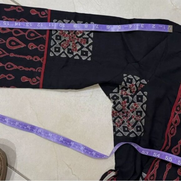 Brand new tuckernuck Sue Sartor red & black contrast print Dress - Picture 8 of 8